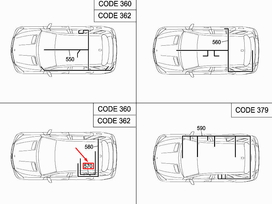 new mercedes-benz ml w166 combination antenna wiring harness a1665404417
