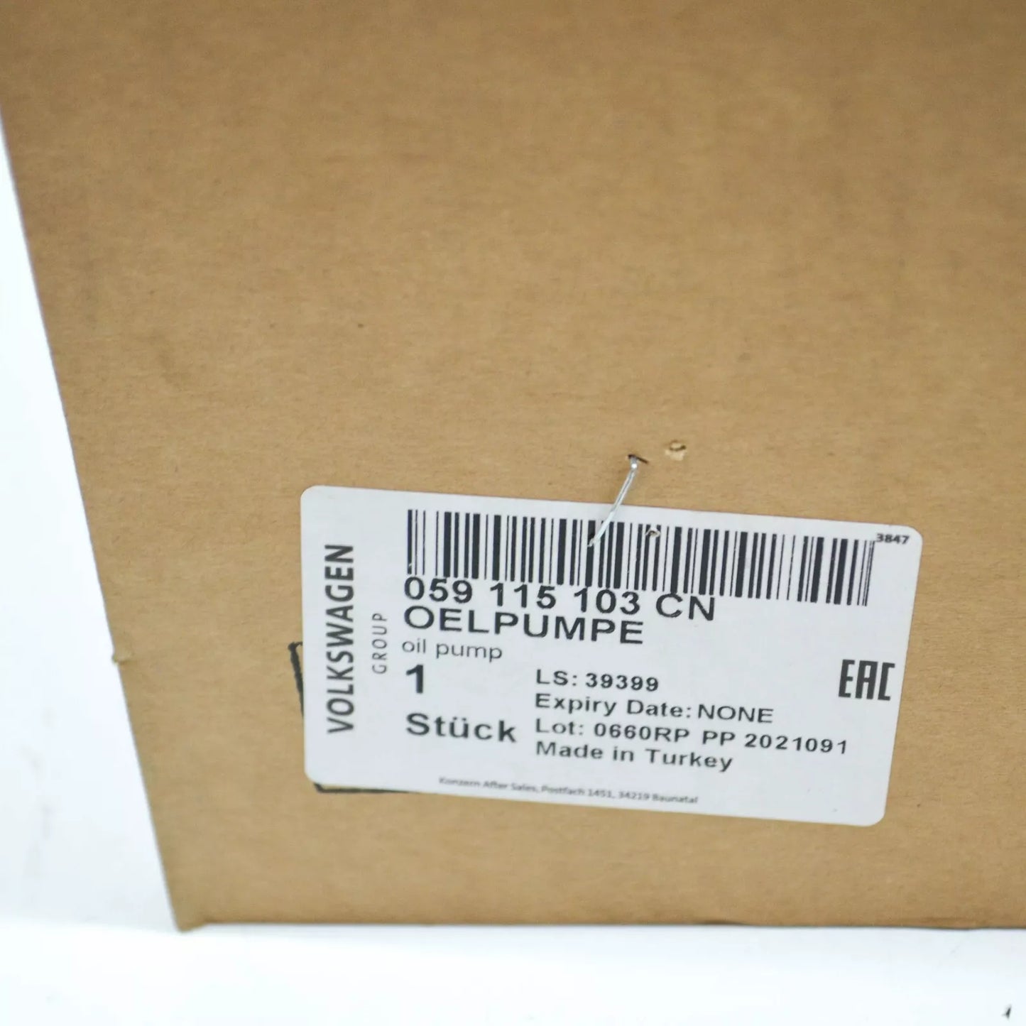 NEW AUDI A7 4K8 ENGINE OIL PUMP W INTEGRATED VACUUM PUMP 059115103CN ORIGINAL