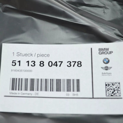 NEW BMW M5 F10 FRONT BUMPER NUMBER LICENSE PLATE HOLDER 51138047378 ORIGINAL