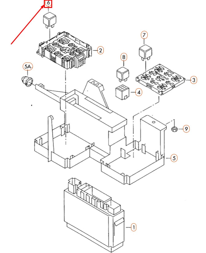 NEW VOLKSWAGEN TOUAREG 7L MK1 BATTERY RELAY LHD 3D0906383 ORIGINAL
