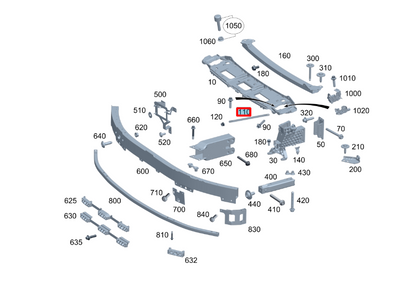 NEW MERCEDES-BENZ S W223 FRONT REINFORCEMENT STRUT A2236210400 ORIGINAL