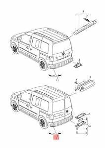 NEW VOLKSWAGEN CADDY MK4 REAR BUMPER RIGHT REFLECTOR 2K5945106E ORIGINAL