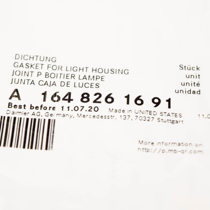NEW MB M-CLASS W164 REAR RIGHT TAILLIGHT SEAL GASKET A1648261691 ORIGINAL