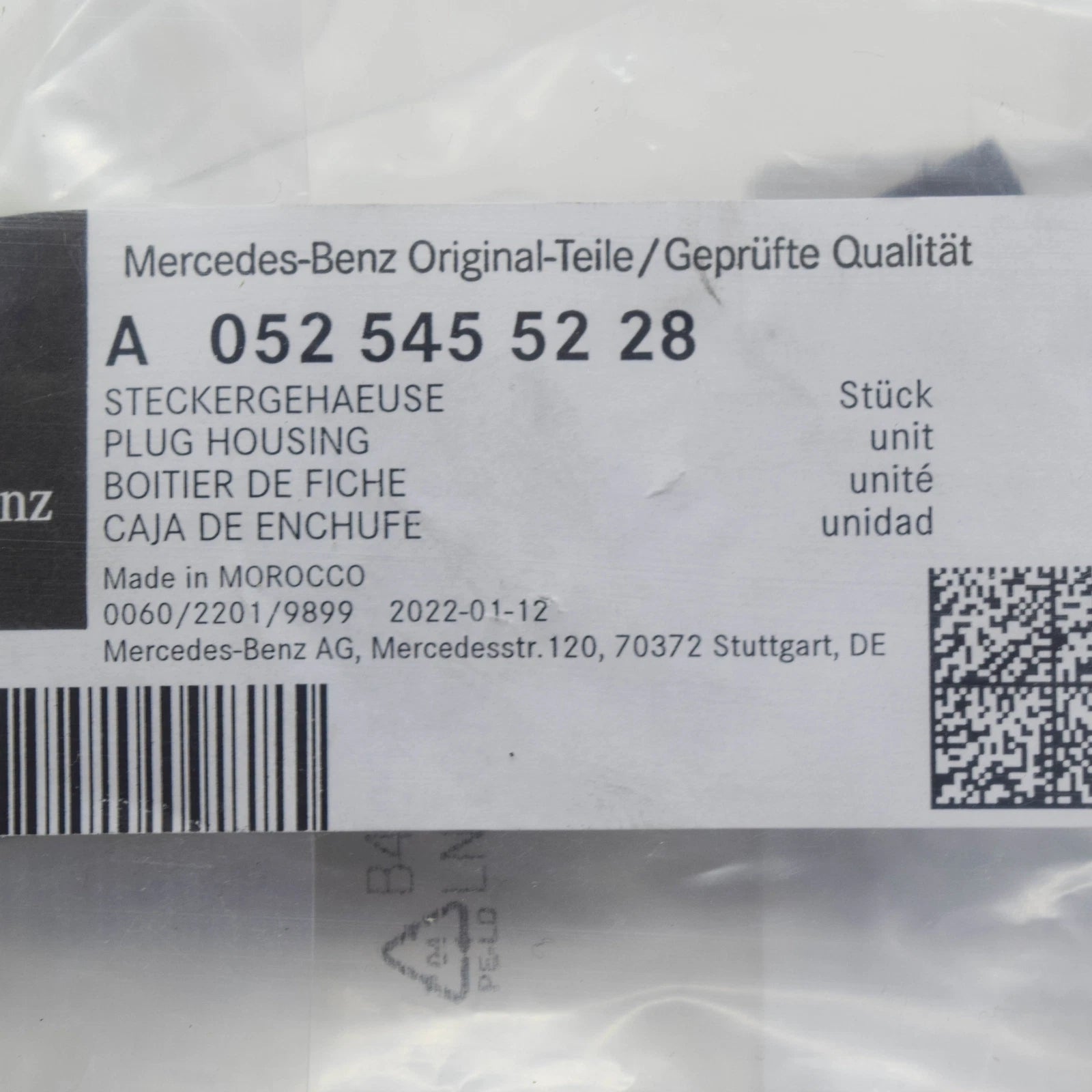 NEW MB C W204 MULTI KOMBI ELECTRICAL ELECTRIC PLUG UNIT A0525455228 ORIGINAL