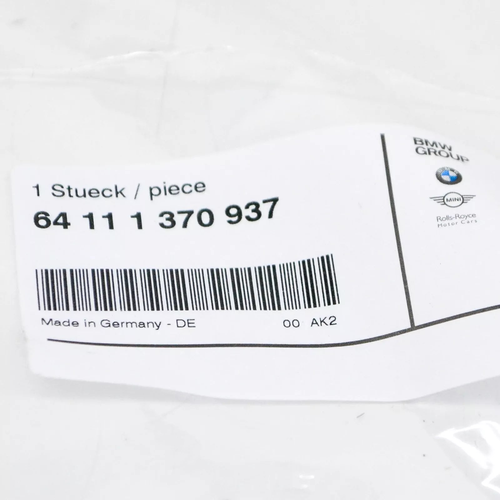 NEW BMW 3 E30 A/C EVAPORATOR CASE GASKET 64111370937 1370937 ORIGINAL