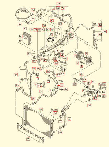 NEW AUDI A1 8X1 COOLANT PIPE HOSE 1K0121070CD ORIGINAL