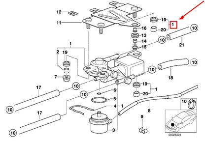 NEW BMW 3 E46 DIRECTIONAL CONTROL VALVE 1438795 13311438795 ORIGINAL