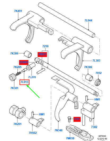new ford ranger t6 mk1 manual transaxle selector lever plug 1713948 original