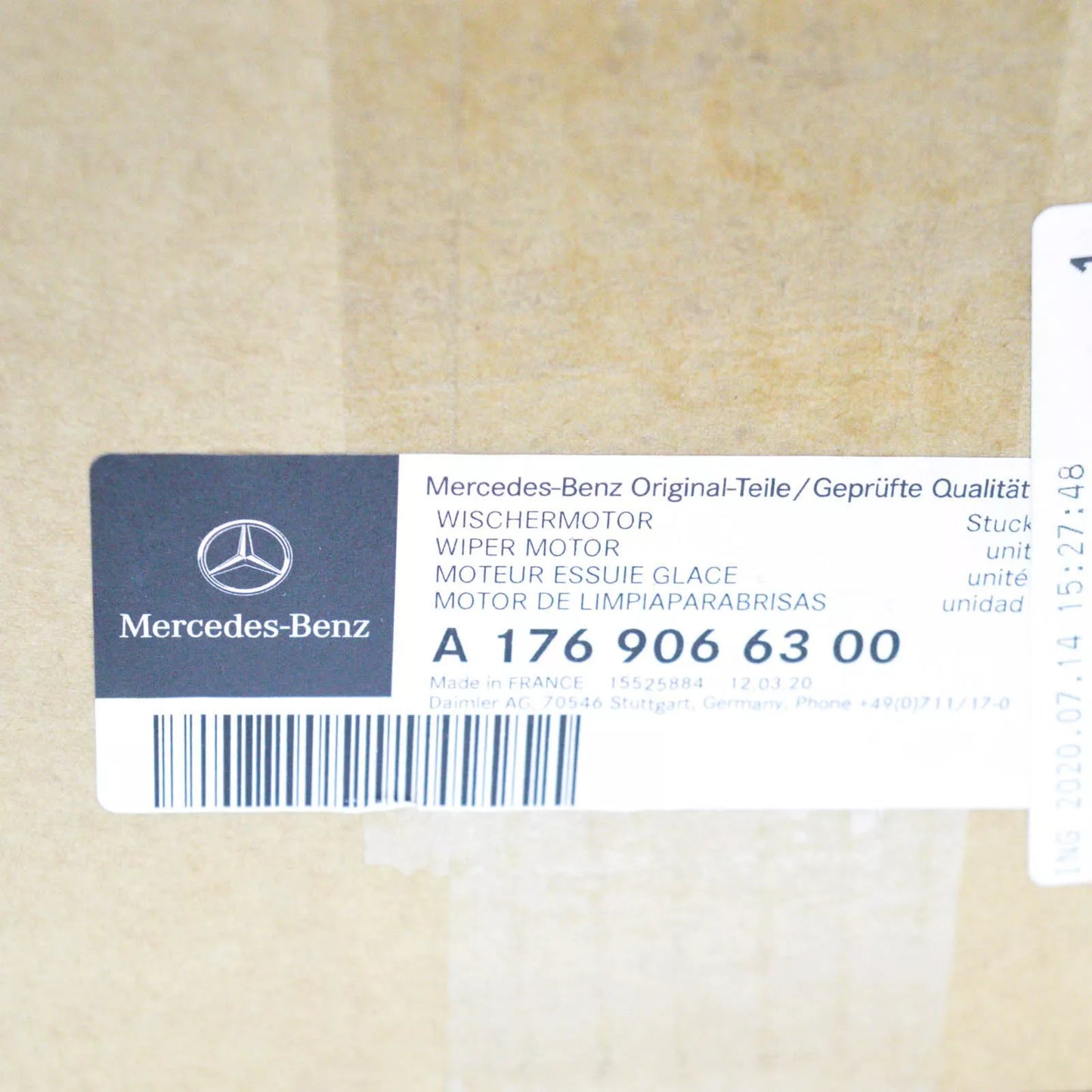 NEW MERCEDES-BENZ A W176 REAR WIPER MOTOR A1769066300 ORIGINAL