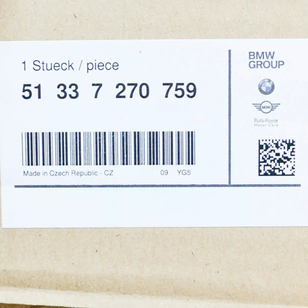 NEW BMW 1 F20 FRONT LEFT DOOR TWEETER SPEAKER COVER 51337270759 7270759 ORIGINAL