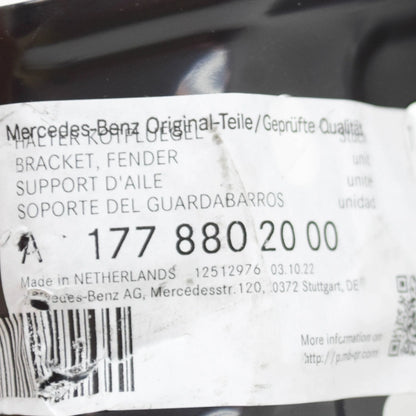 NEW MERCEDES-BENZ A W177 FRONT RIGHT FENDER FRONT BRACKET A1778802000 ORIGINAL