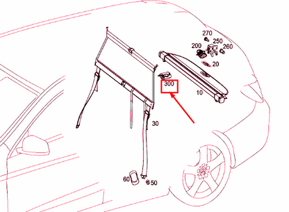 NEW MB CLA C117 REAR RIGHT LUGGAGE NET BRACKET COVER A20486914089051 ORIGINAL