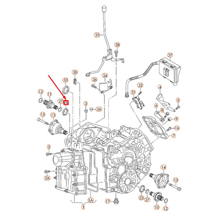 NEW AUDI A1 MK1 LEFT MANUAL TRANSMISSION OUTPUT SHAFT SEAL 02J409189E ORIGINAL