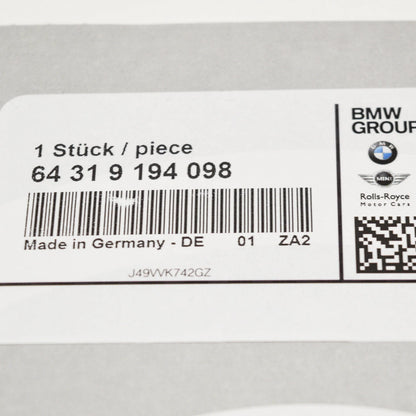 NEW BMW X5 E70 RECIRCULATION AIR FILTER 64319194098 9194098 ORIGINAL