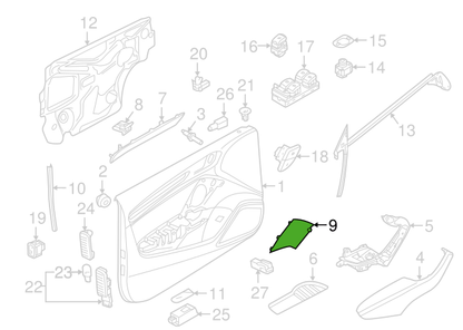 NEW AUDI A3 8V FRONT LEFT SOUND SPEAKER TRIM 8V70354094PK 8V7035409 4PK ORIGINAL
