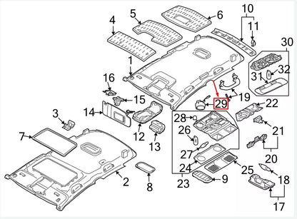 NEW VW GOLF VI 5K MK6 SUNROOF SWITCH 1K0959613CREJ ORIGINAL