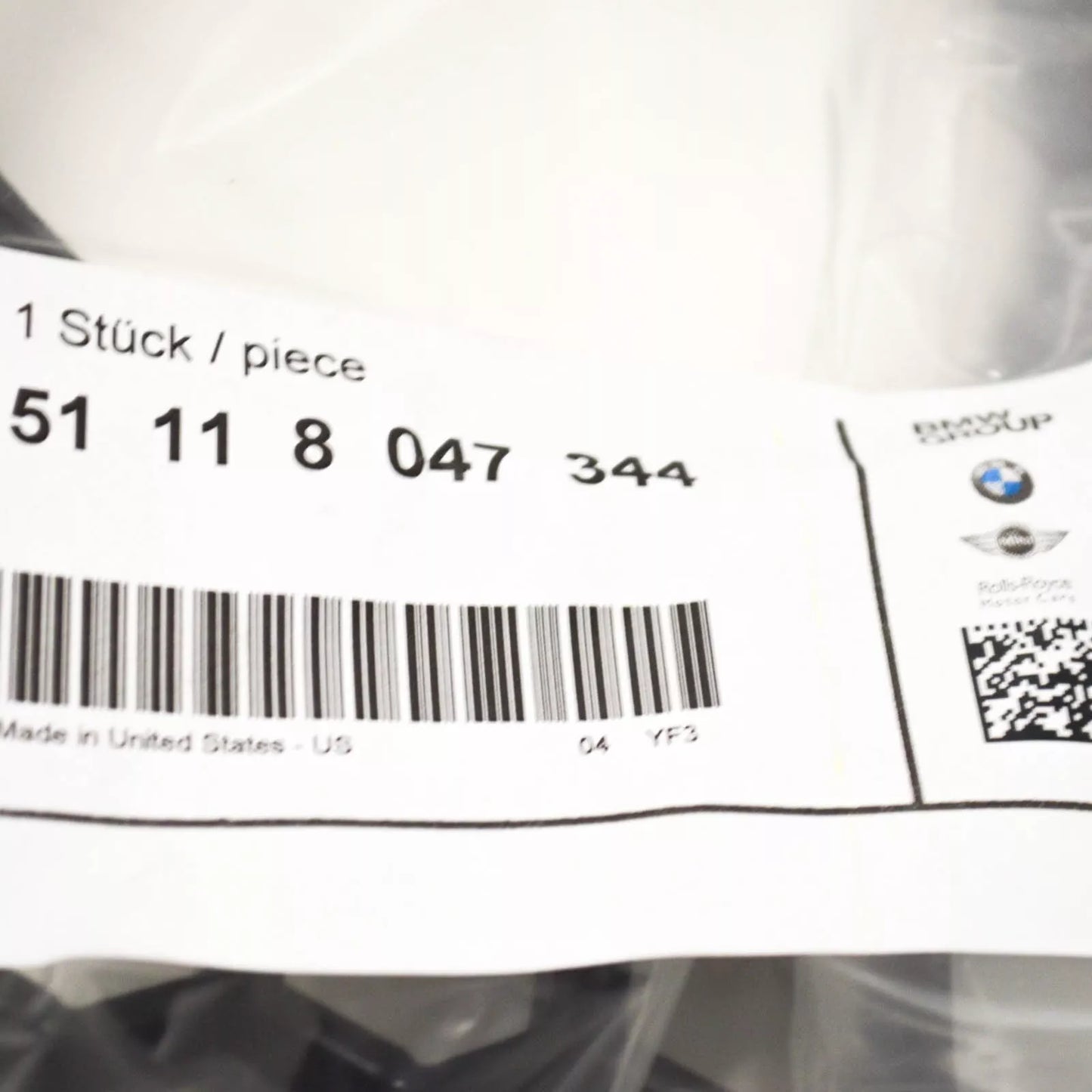 NEW BMW X5 E70 FRONT OPEN FOG LIGHT GRILLE RIGHT 8047344 51118047344 ORIGINAL