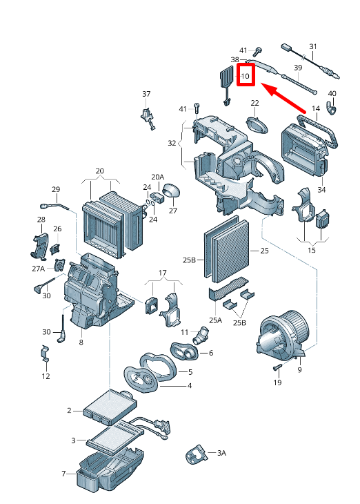 new audi a1 mk1 interior heater resistor 6q2907521b original
