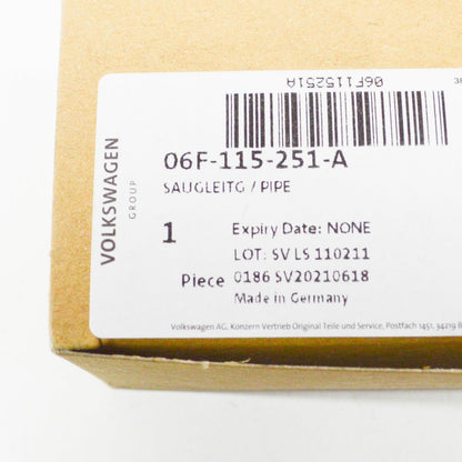 NEW AUDI A3 8P ENGINE OIL PUMP PICKUP TUBE 06F115251A ORIGINAL