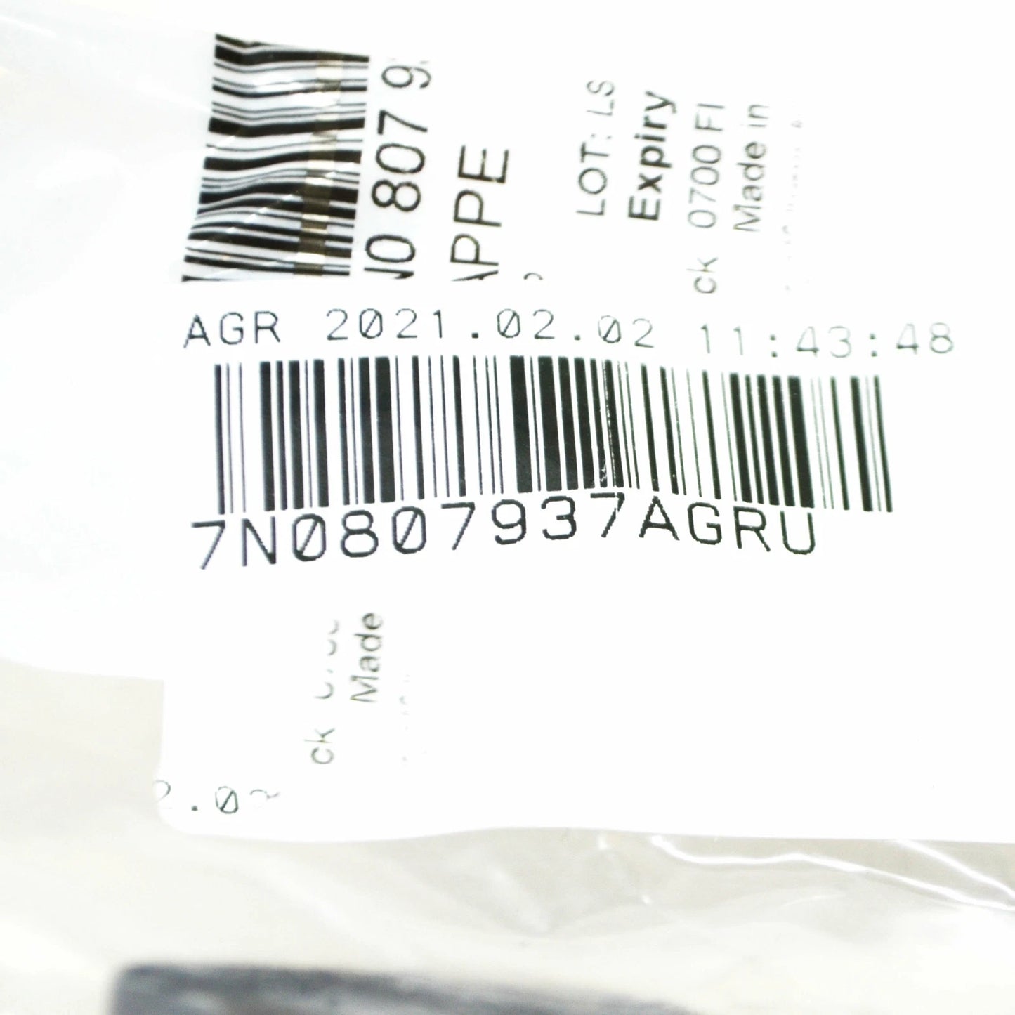 NEW VOLKSVAGEN SHARAN 7N LEFT HEADLIGHT WASHER COVER CAP 7N0807937AGRU