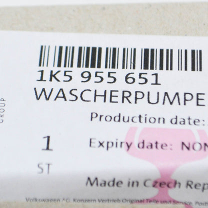 NEW AUDI A6 C7 WINDSHIELD WASHER PUMP 1K5955651 ORIGINAL