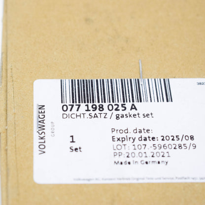 NEW AUDI A8 D3 ENGINE VALVE COVER GASKET 077198025A 3.7 PETROL ORIGINAL