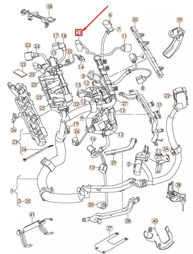 NEW AUDI A1 MK1 5 PIN MAF PLUG CONNECTOR 1J0973705 ORIGINAL