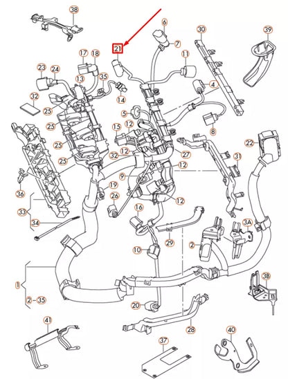 NEW AUDI A1 MK1 5 PIN MAF PLUG CONNECTOR 1J0973705 ORIGINAL