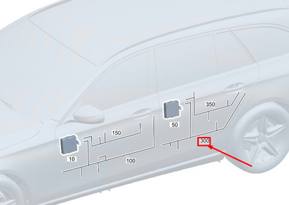 new mercedes-benz c w206 rear door wiring harness a2065405945 original