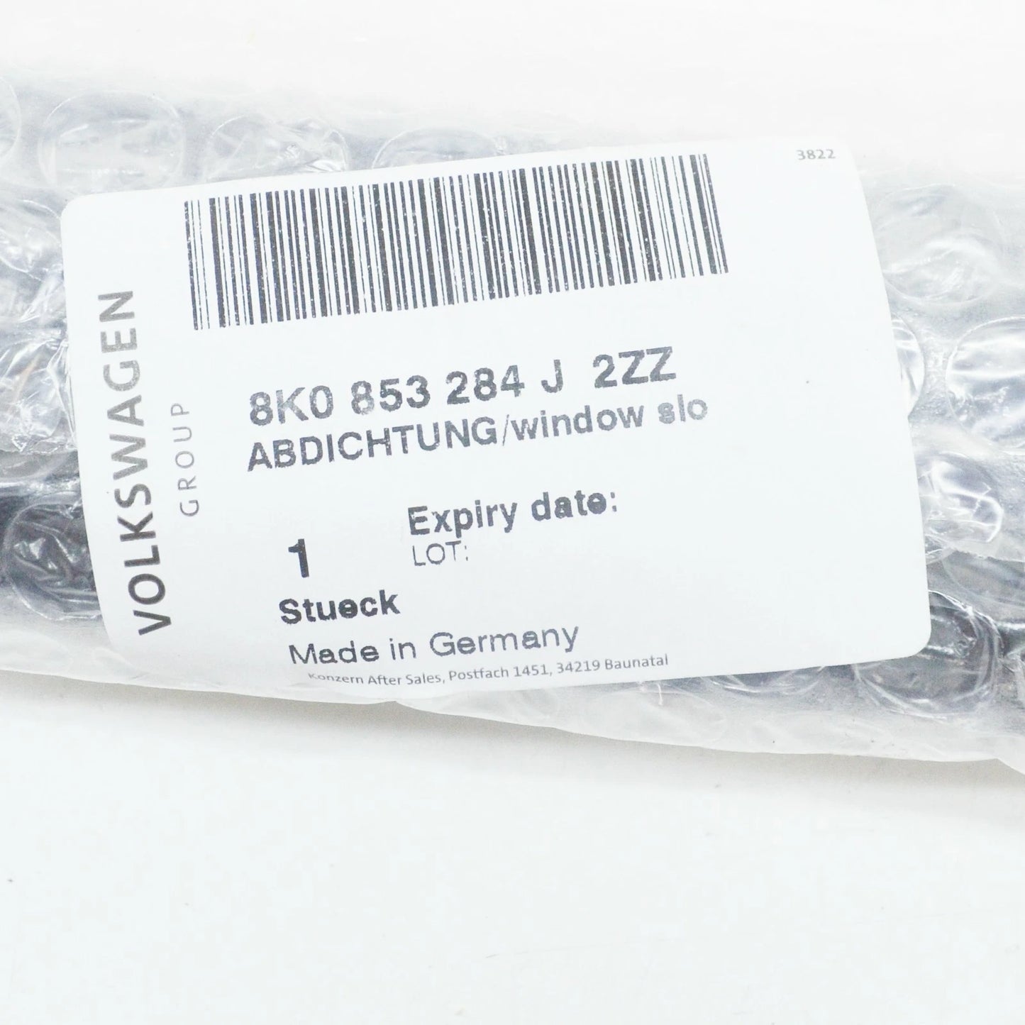 NEW AUDI A4 8K B8 FRONT RIGHT WINDOW LOWER CHROME MOLDING 8K0853284J2ZZ