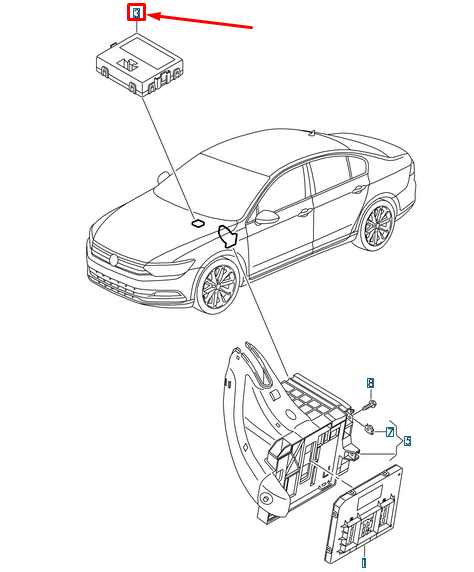 new volkswagen golf 5g mk7 gateway control unit 5qe907530e original