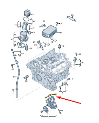 NEW AUDI A6 C8 OIL PUMP SEAL 06M103161E ORIGINAL