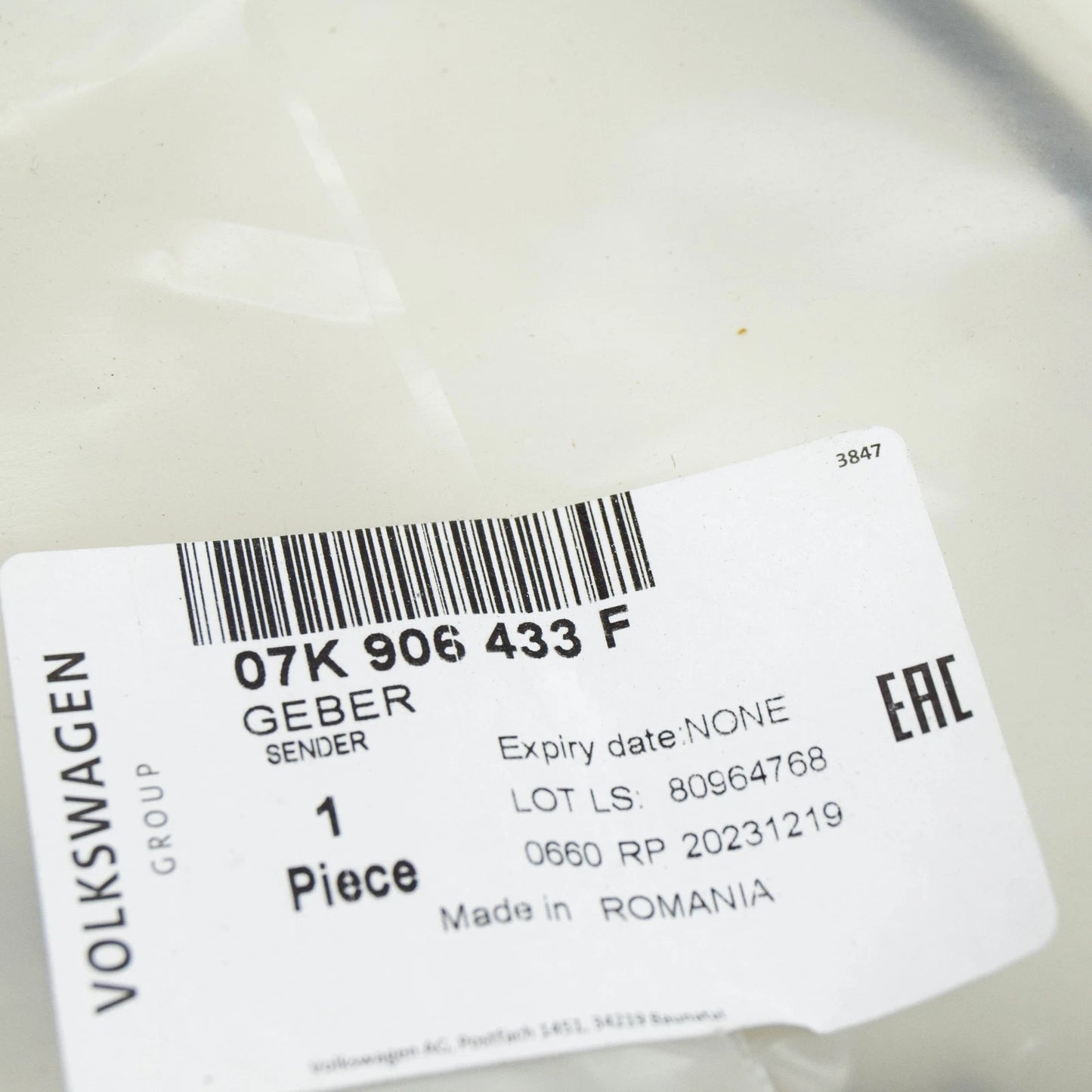 NEW CUPRA FORMENTOR IMPULSE SENDER 07K906433F ORIGINAL