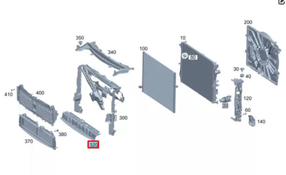 NEW MERCEDES-BENZ EQC RADIATOR LOWER AIR DUCT SEGMENT A2935050000 ORIGINAL