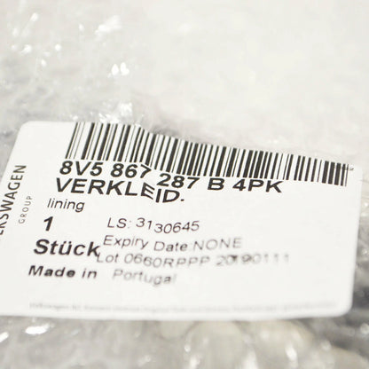 NEW AUDI A3 8V LEFT INTERIOR QUARTER PANEL TRIM PANEL 8V5867287B4PK