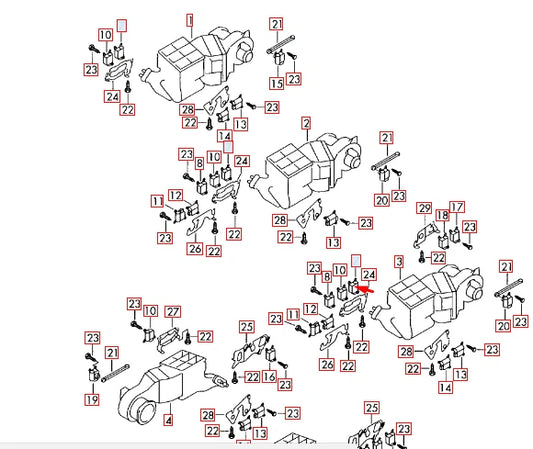 NEW AUDI Q7 4L HEATER FLAPER MOTOR ACTUATOR 7L0907511AB LHD 2015 ORIGINAL