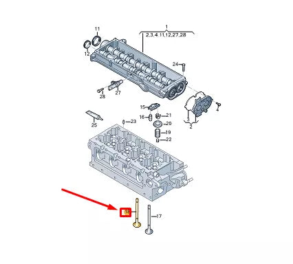 NEW VW GOLF VARIANT CG MK8 ENGINE EXHAUST VALVE 05L109611E