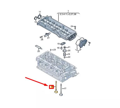 NEW VW GOLF VARIANT CG MK8 ENGINE EXHAUST VALVE 05L109611E