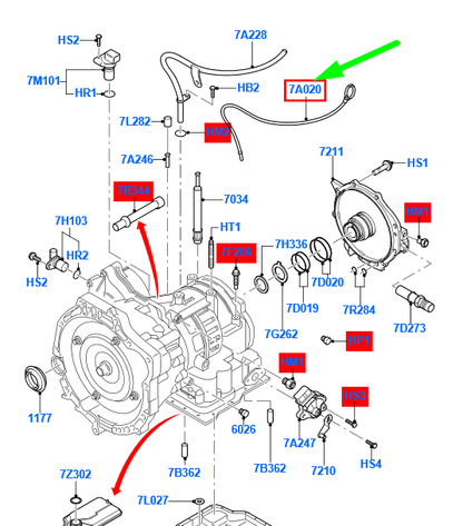 new ford focus mk2 transmission oil level indicator 1313627 original