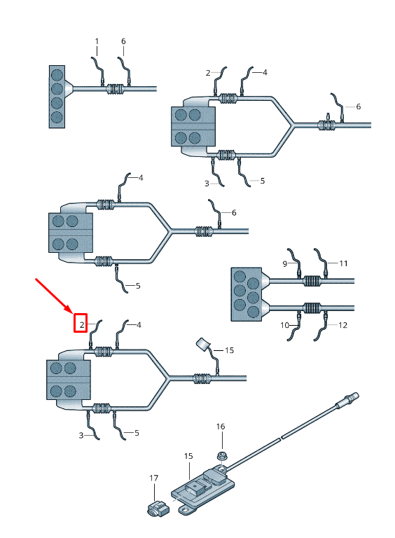 new vw golf vii 5g mk7 lambda oxygen sensor 04e906262ge original