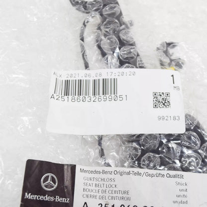 NEW MERCEDES-BENZ R W251 FRONT RIGHT SEAT BELT LOCK A25186032699051 ORIGINAL