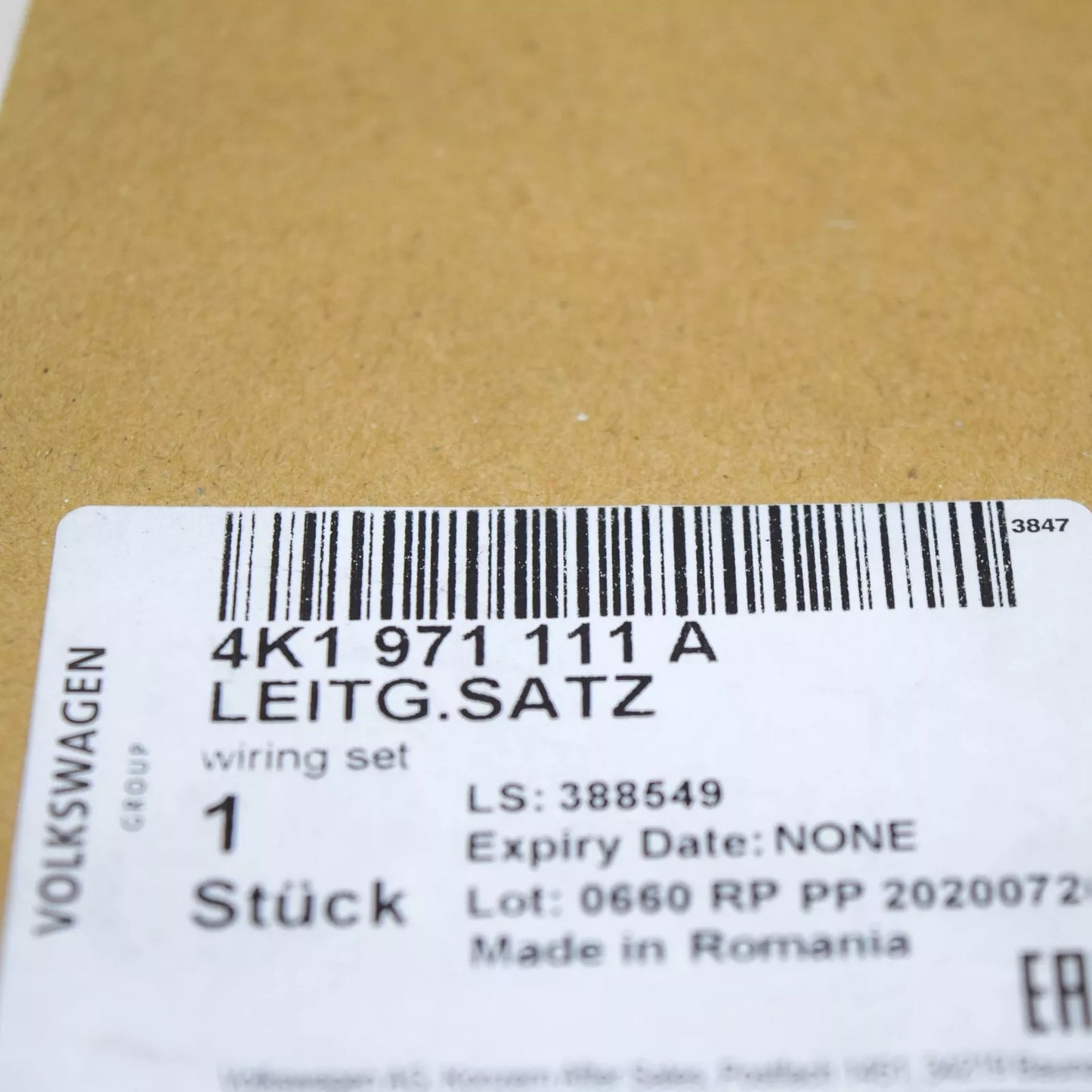 NEW AUDI A7 SPORTBACK 4K8 POWER STEERING GEAR HARNESS LHD 4K1971111A