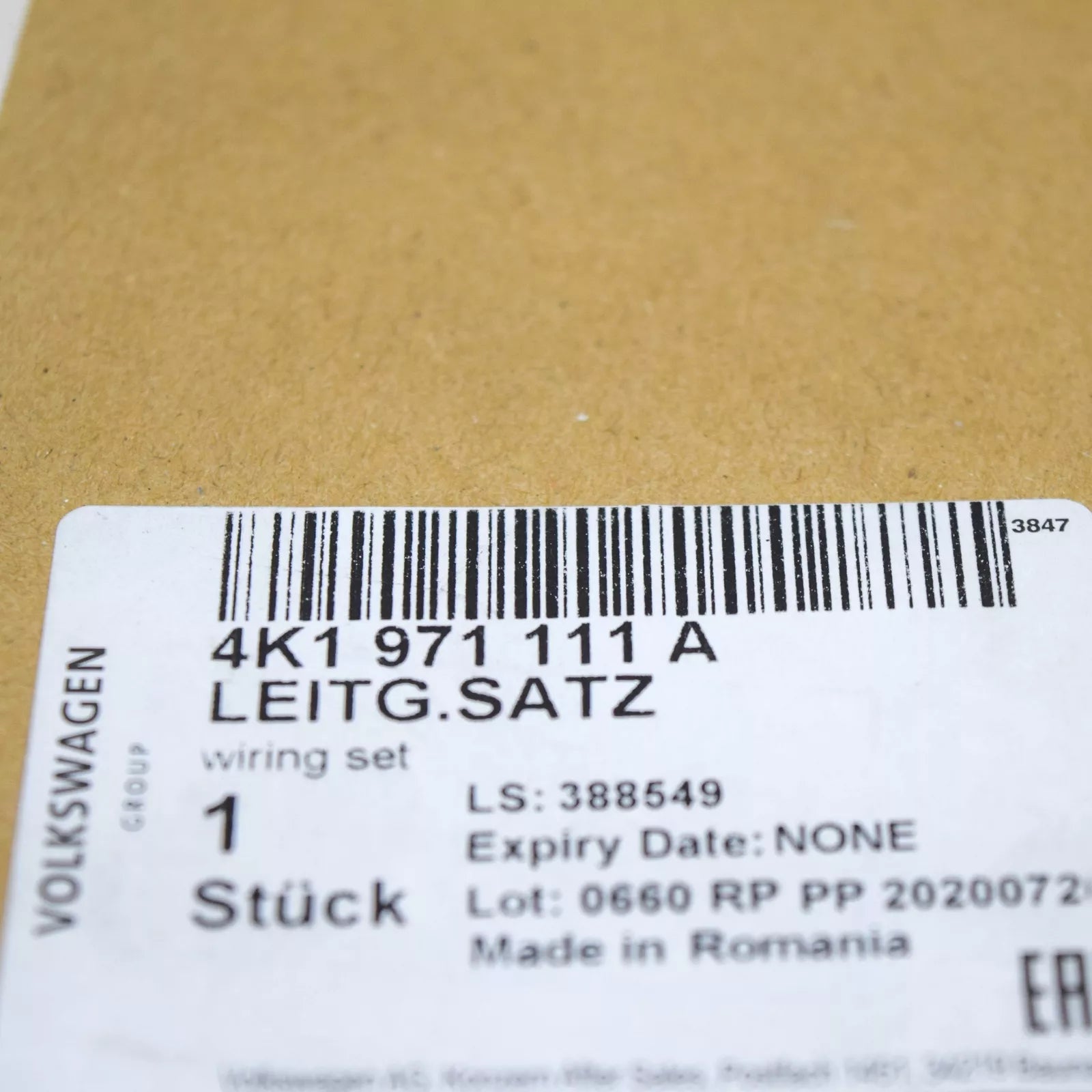 NEW AUDI A7 SPORTBACK 4K8 POWER STEERING GEAR HARNESS LHD 4K1971111A