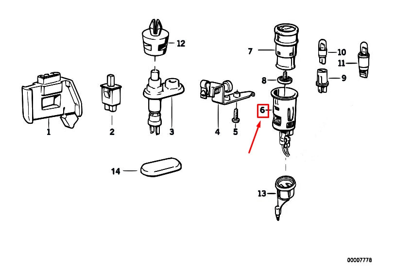 NEW BMW 5 E34 CIGARETTE LIGHTER SOCKET 61341367690