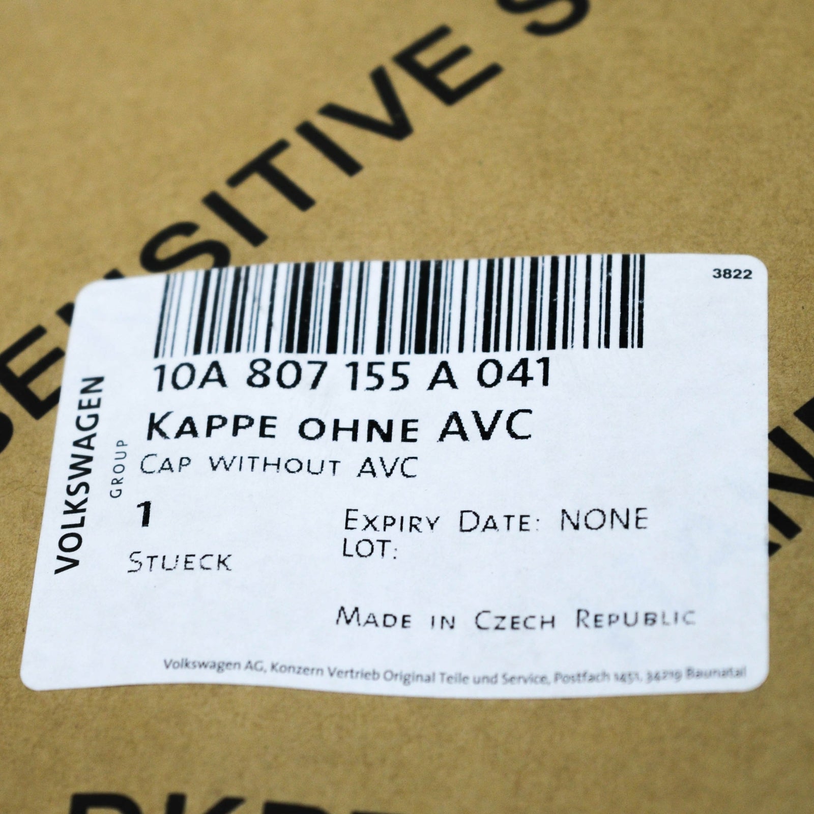 NEW VOLKSWAGEN ID.3 FRONT BUMPER CENTER LOWER TRIM 10A807155A041 ORIGINAL