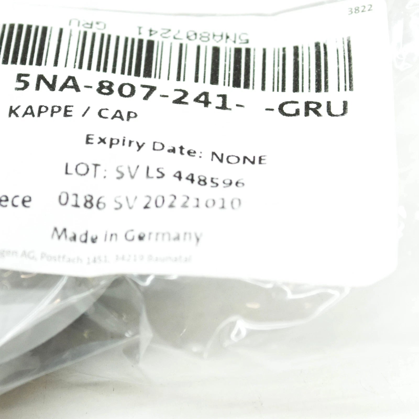 NEW VW TIGUAN AD MK2 FRONT RIGHT TRAILER TOW CAP COVER 5NA807241GRU ORIGINAL