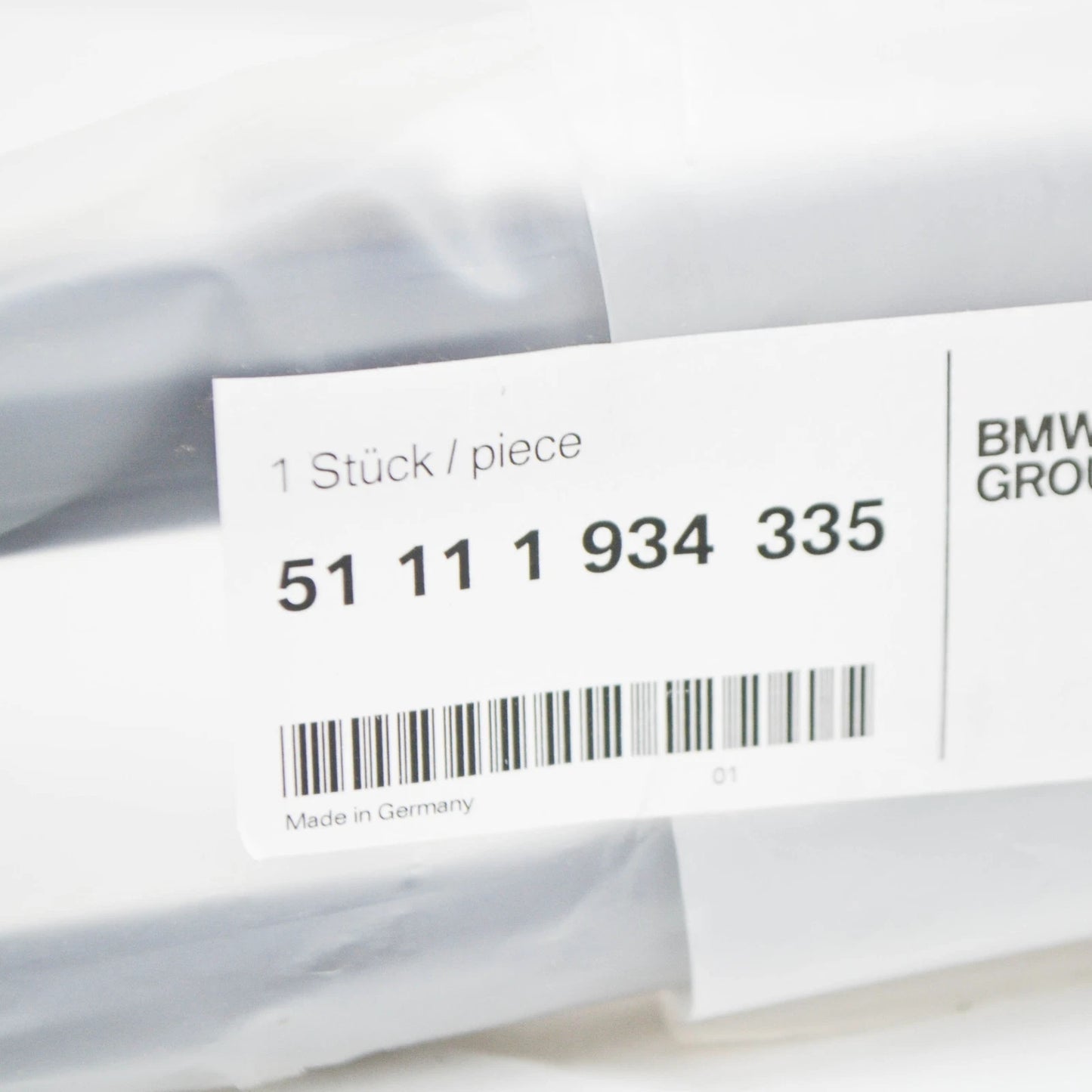 NEW BMW 5 E34 BUMPER IMPACT STRIP LEFT FRONT 51111934335 1934335 ORIGINAL