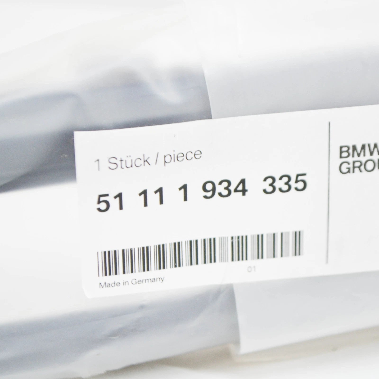 NEW BMW 5 E34 BUMPER IMPACT STRIP LEFT FRONT 51111934335 1934335 ORIGINAL