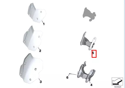 NEW BMW K800 F750 GS WINDSCREEN HOLDER 46638564649 ORIGINAL