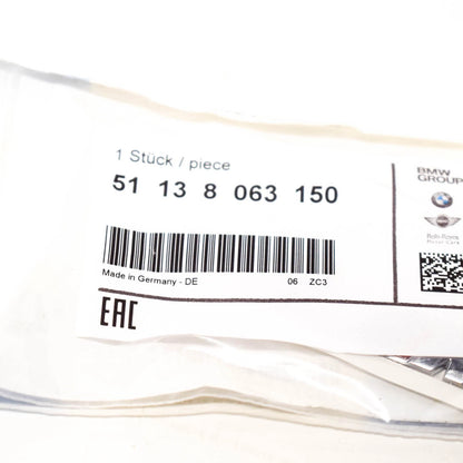 NEW BMW X6 F86 M RADIATOR KIDNEY GRILLE M EMBLEM LEFT 51138063150 ORIGINAL